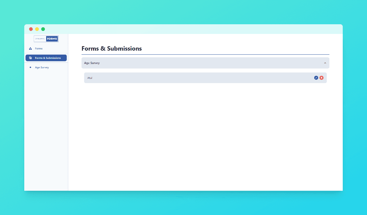 Forms & submissions